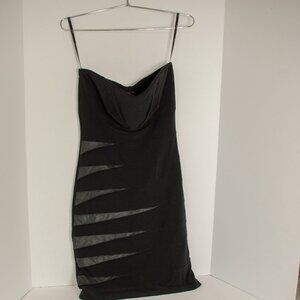 Black Strapless Mini Dress